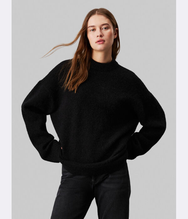

Свитер Loose fit Calvin Klein Jeans, черный