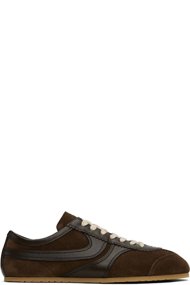 

Коричневые замшевые кроссовки Dries Van Noten