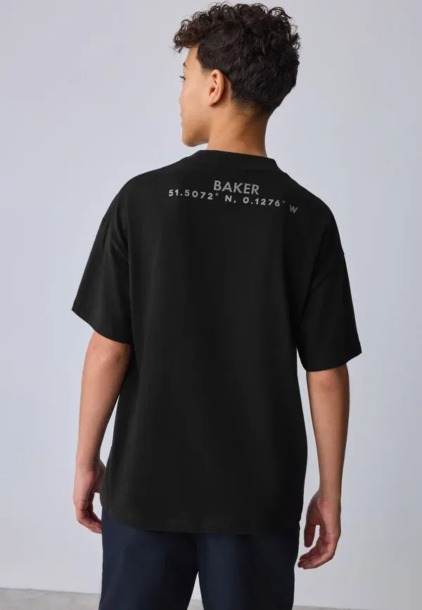Футболка Regular fit с принтом Baker By Ted Baker, черный — фото 2