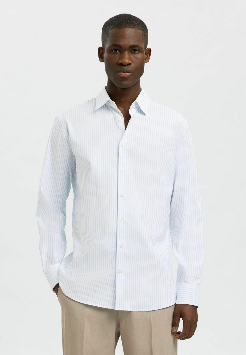 

Классическая рубашка STRETCH - Shirt Selected Homme, кремовый