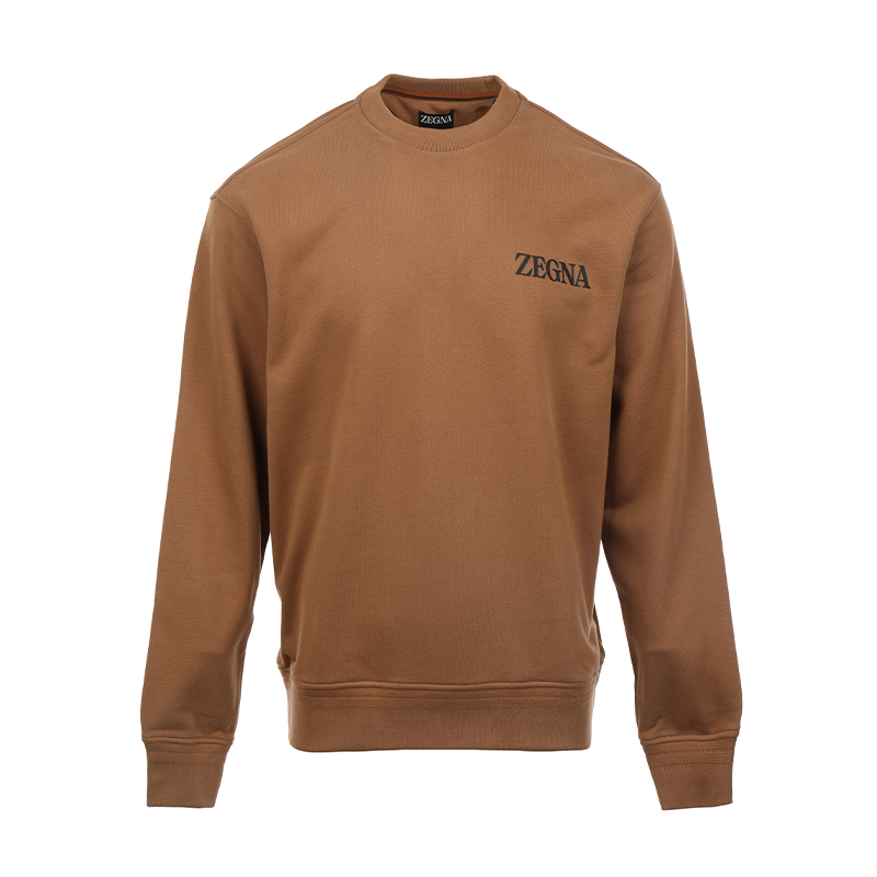 

Свитшот Zegna с тисненым логотипом Ermenegildo Zegna, Coffee, Коричневый, Свитшот Zegna с тисненым логотипом Ermenegildo Zegna, Coffee