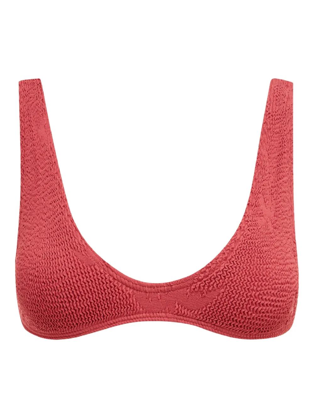 

Бикини-топ с принтом пальм Bond-Eye, красный