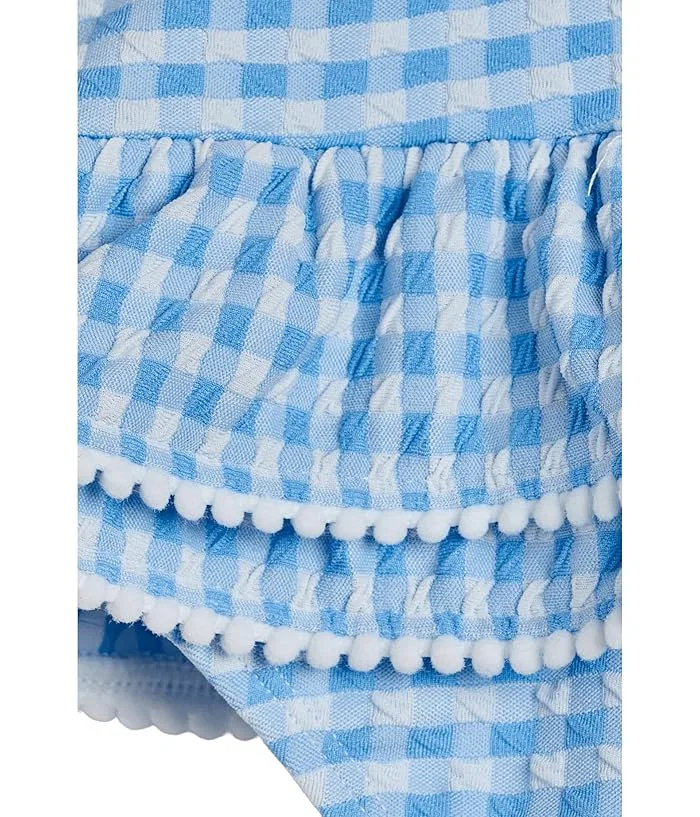 Купальник с юбкой Seaside Gingham Skirt Swimsuit Snapper Rock Kids, Blue — фото 3