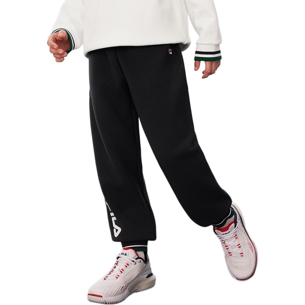 Детские вязаные спортивные штаны FILA KIDS, синий — фото 4