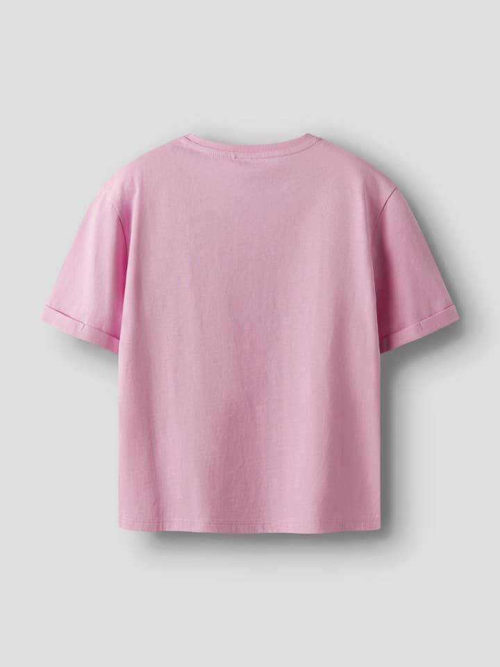 Name it Футболка NKFODEN CICONS S/S NREG TOP сиреневого цвета — фото 2