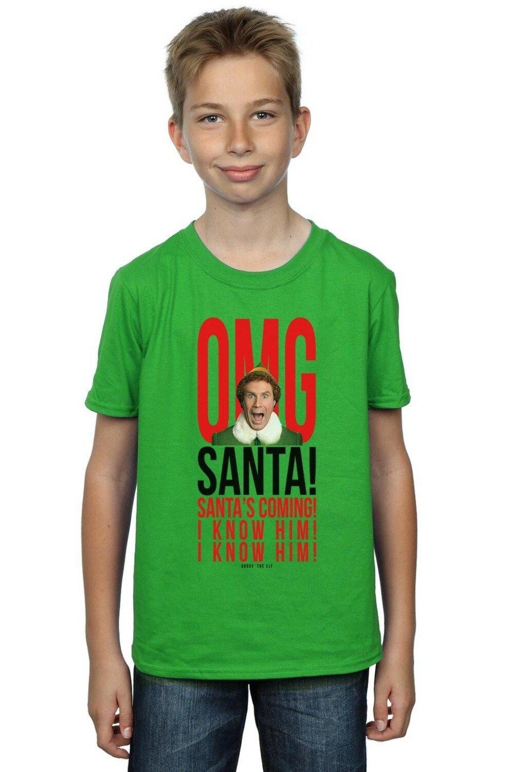 

Футболка OMG Санта, я знаю его Elf, зеленый