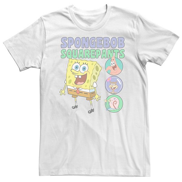 

Футболка Big & Tall Sponge Bob Friends in Bubbles Licensed Character