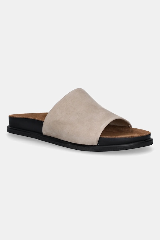 Замшевые шлепанцы EFFIE Vagabond Shoemakers, бежевый