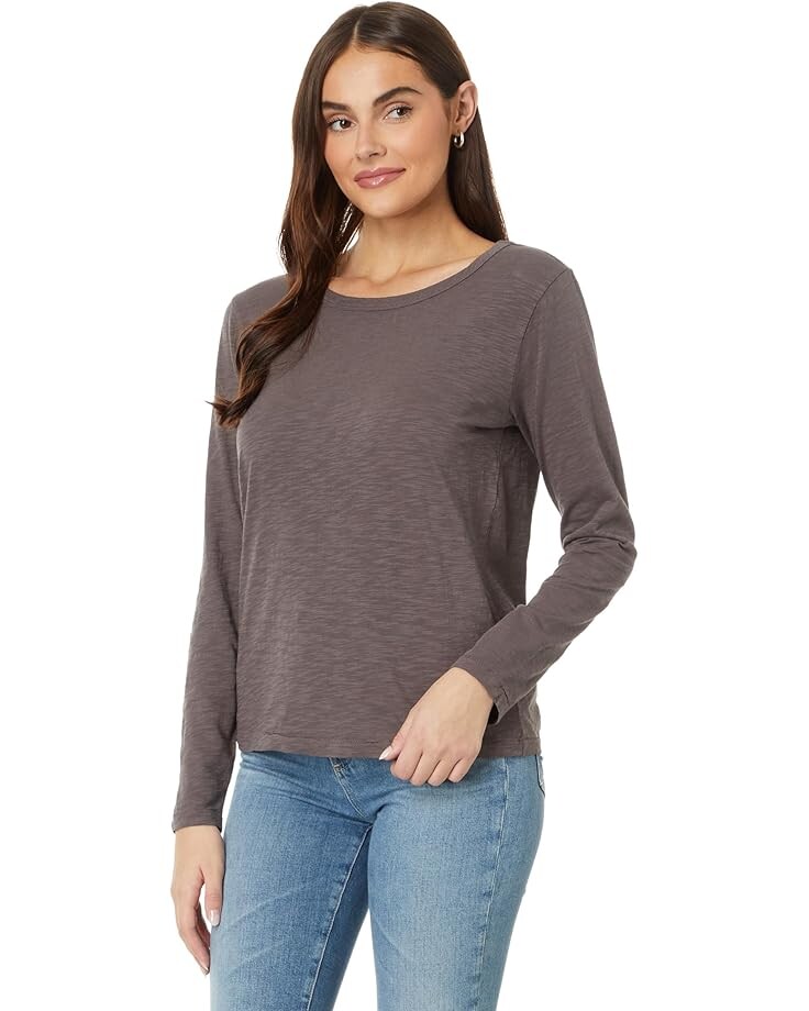 

Футболка Mod-o-doc Long Sleeve Crew Neck Favorite Tee, цвет Dark Pewter