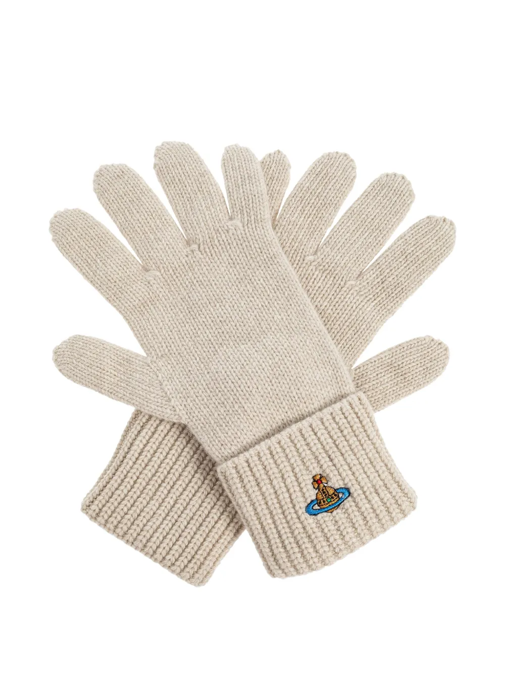 

Шерстяные перчатки с логотипом Vivienne Westwood, нейтральный