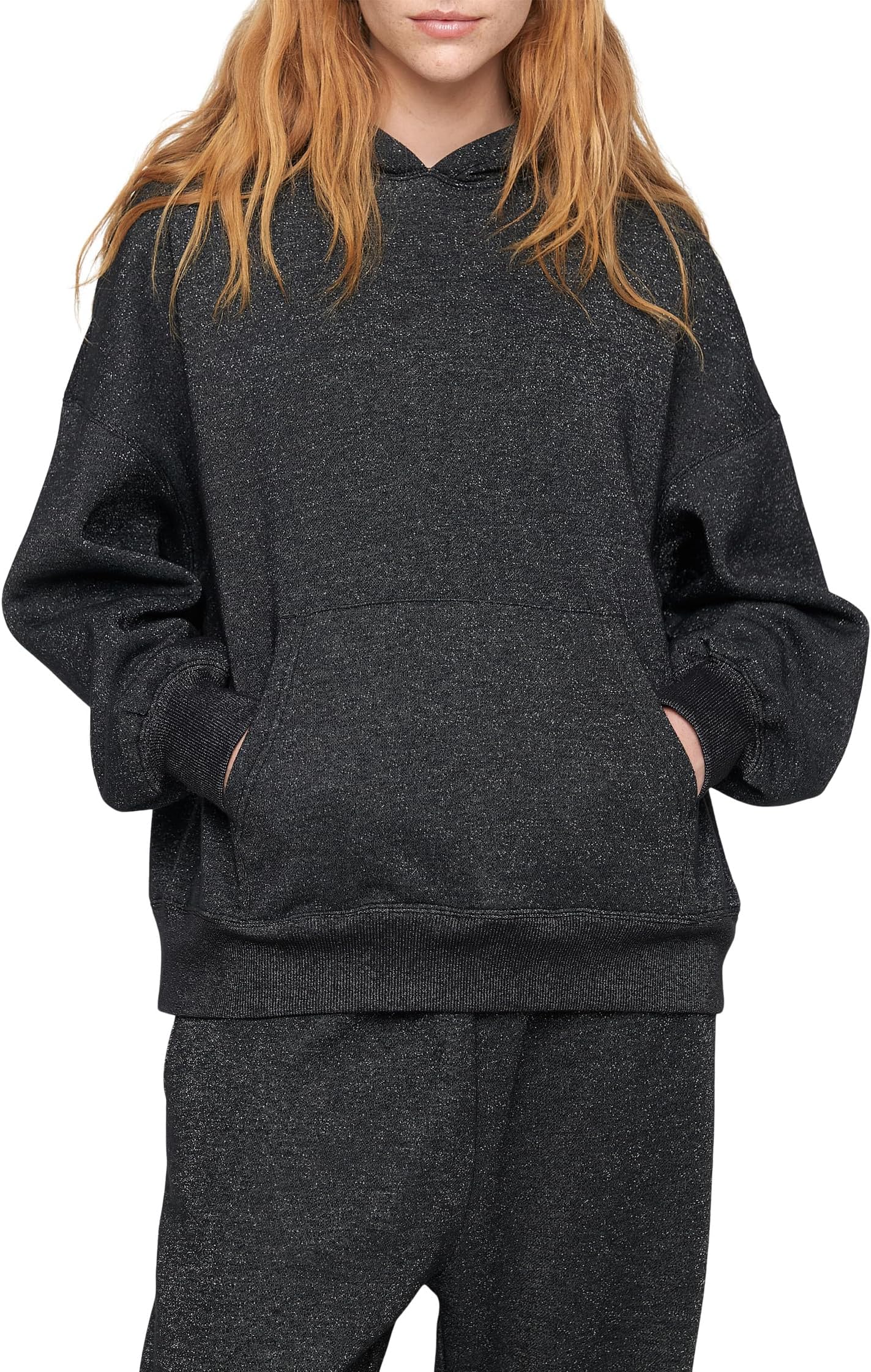 

Свитер Spiritual Gangster Shimmer Easy Cozy Hoodie, черный