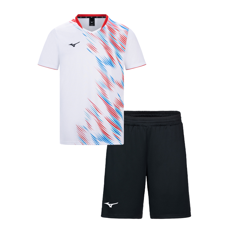

Комплект футболки для бадминтона unisex Mizuno, белый