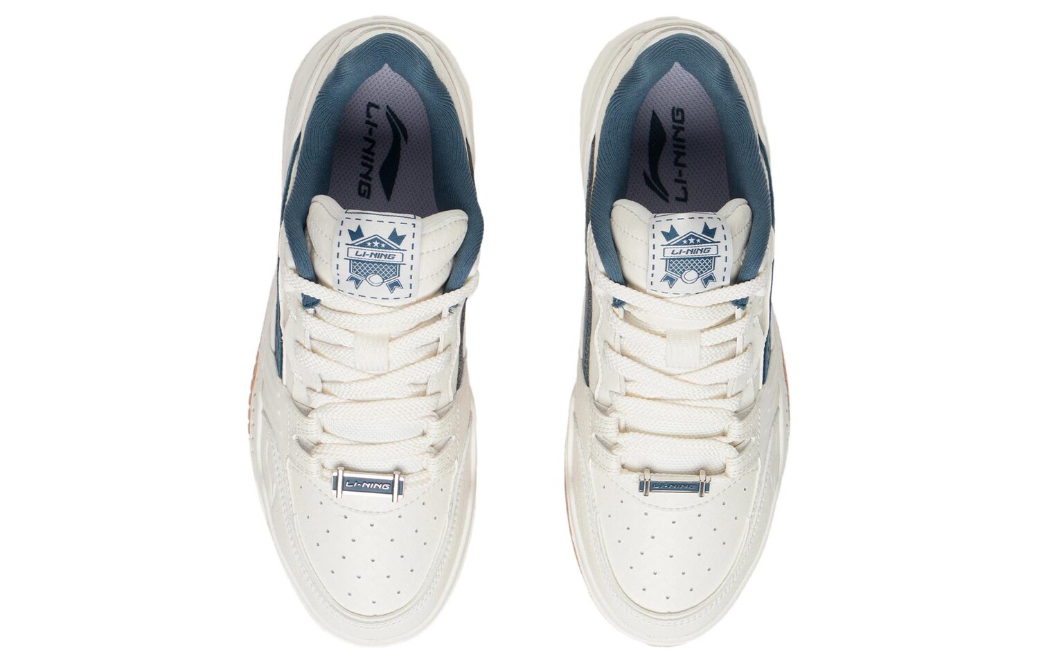 Кроссовки LINING Skateboarding Shoes Men Low-top Cloud White / Aoyama Dai, цвет Cloud White / Aoyama Dai — фото 3