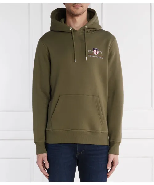 

Архивная толстовка Reg Medium Shield Regular fit Gant, зеленый