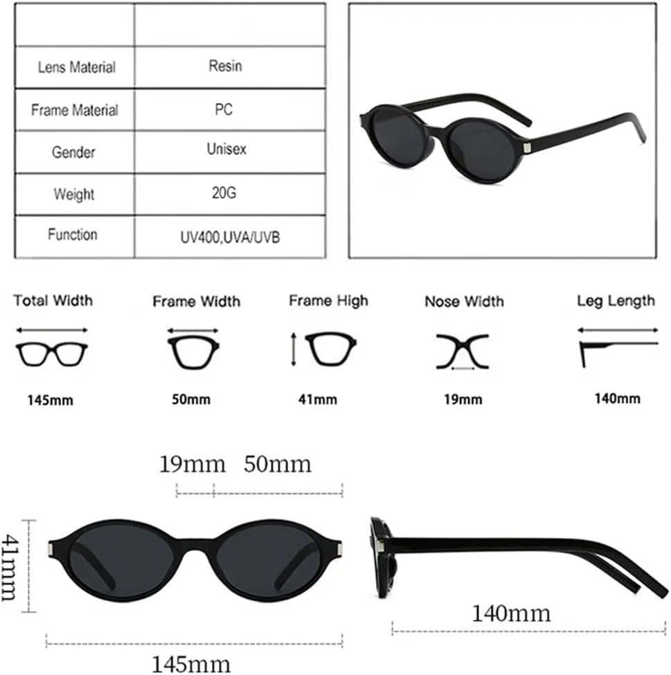 

Солнцезащитные очки UV400 - маленькие овальные, в стиле панк, с леопардовым принтом, синего цвета, для женщин и мужчин, для бега и активного отдыха UYPTK, Black Grey
