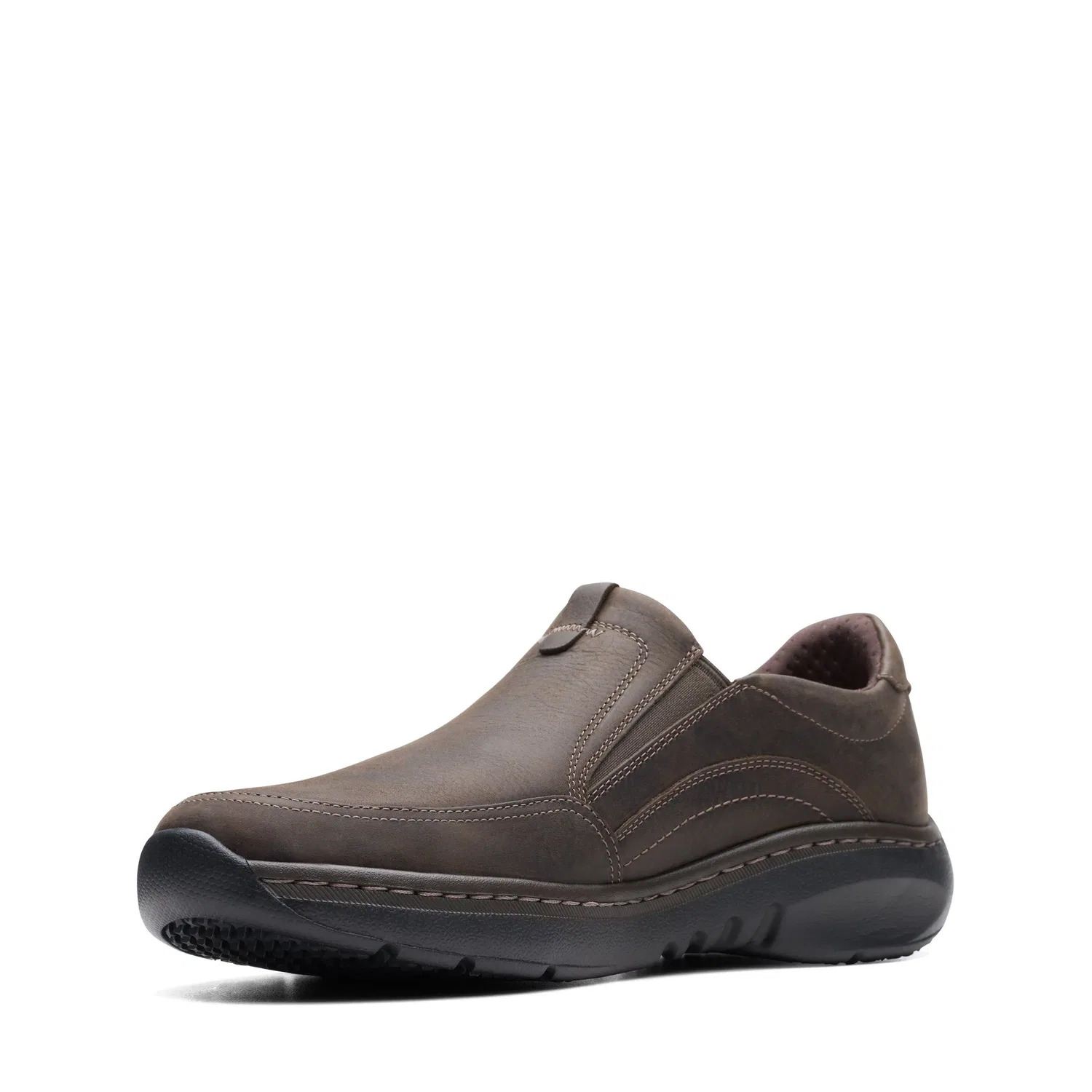 Лоферы Clarks Pro Step из темно-коричневой кожи, коричневый — фото 4