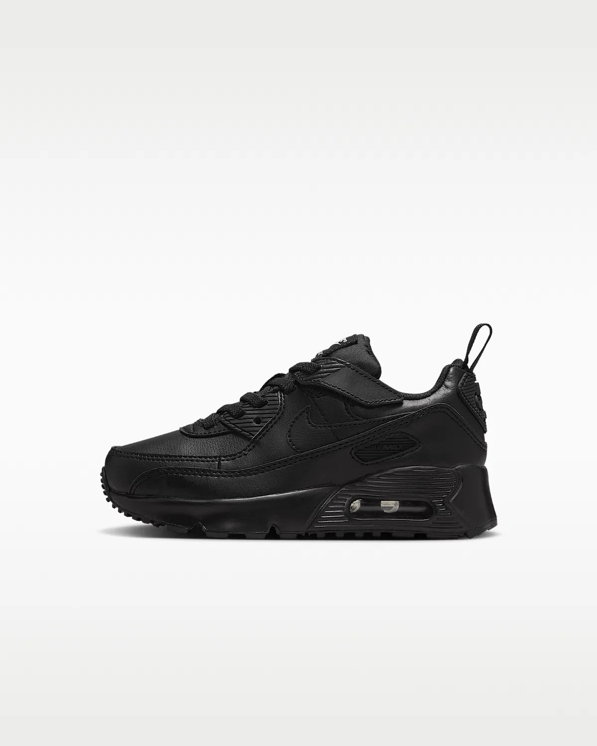 Детские кроссовки Nike Air Max 90 EasyOn, Black/Black/White/Black