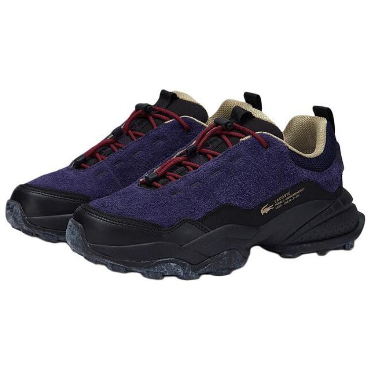 Кроссовки мужские Lifestyle Shoes Men Low-Top Lacoste, темно-синий — фото 3
