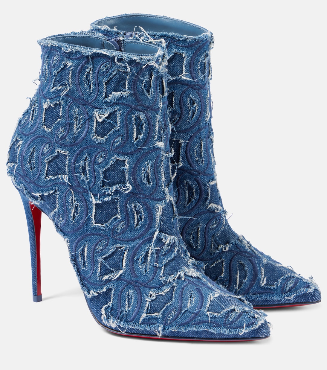 Туфли-лодочки So Kate 100 деним Christian Louboutin, синий