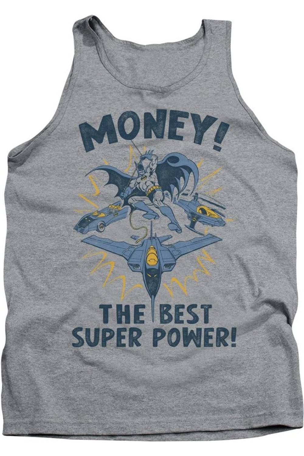 

Топ для взрослых DC Comics Money Gildan, цвет athletic heather