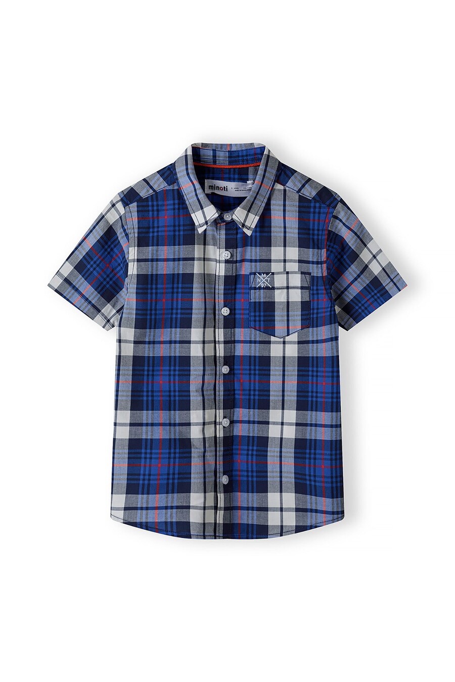 

Рубашка на пуговицах MINOTI Regular fit Button Up Shirt, темно-синий