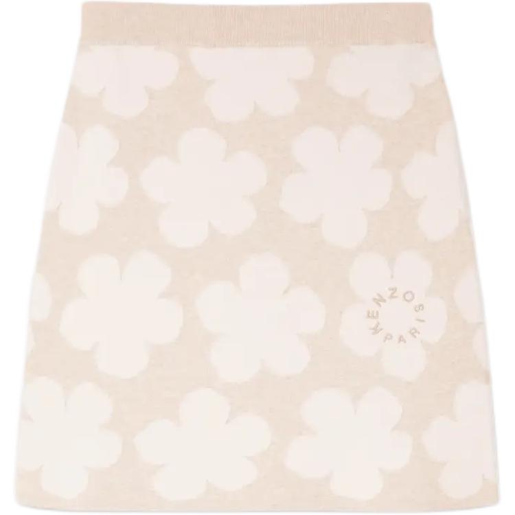 

Футболка с цветочным узором KENZO, бежево-желтая