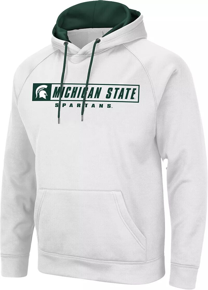 

Colosseum Мужская белая толстовка Michigan State Spartans