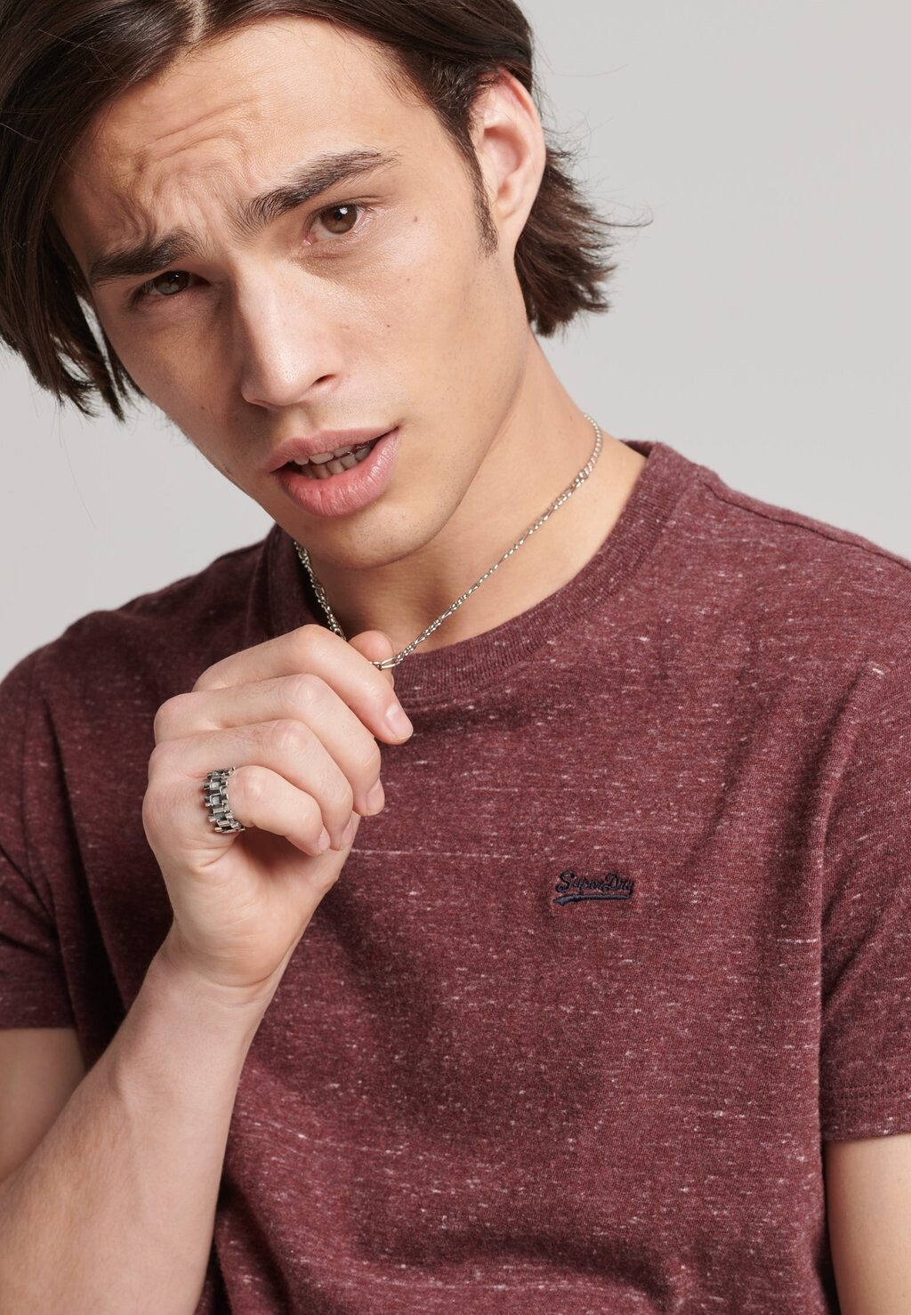 

Базовая футболка MICRO EMBROIDERED Superdry, коричневый