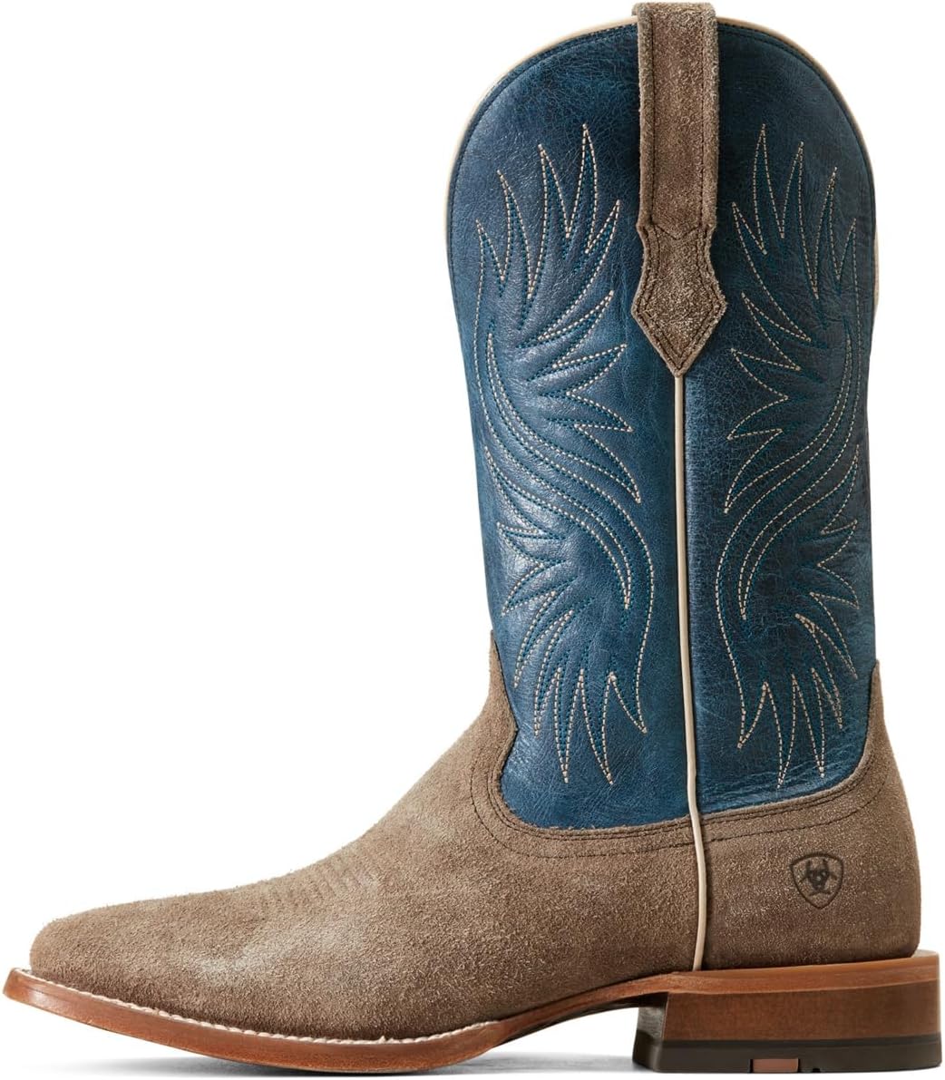 Мужские вестерн-сапоги Ariat Circuit Rockridge, Smokey Roughout/Ocean Blue — фото 2