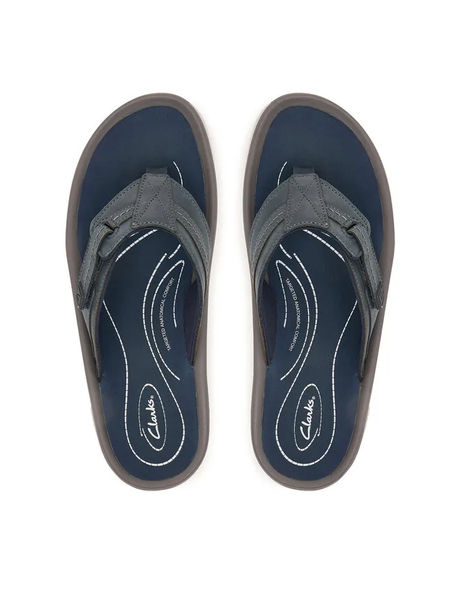 Clarks Шлепанцы Wesley Sun 26181916 темно-синие
