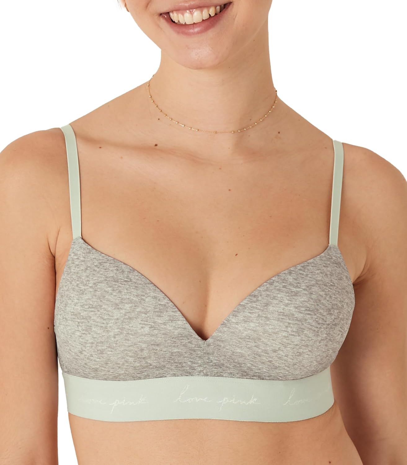 

Бюстгальтер Victoria's Pink Wear Everywhere Lightly Lined Wireless T-Shirt, женский (32A - 38DDD) Victoria's Secret, Heather Grey