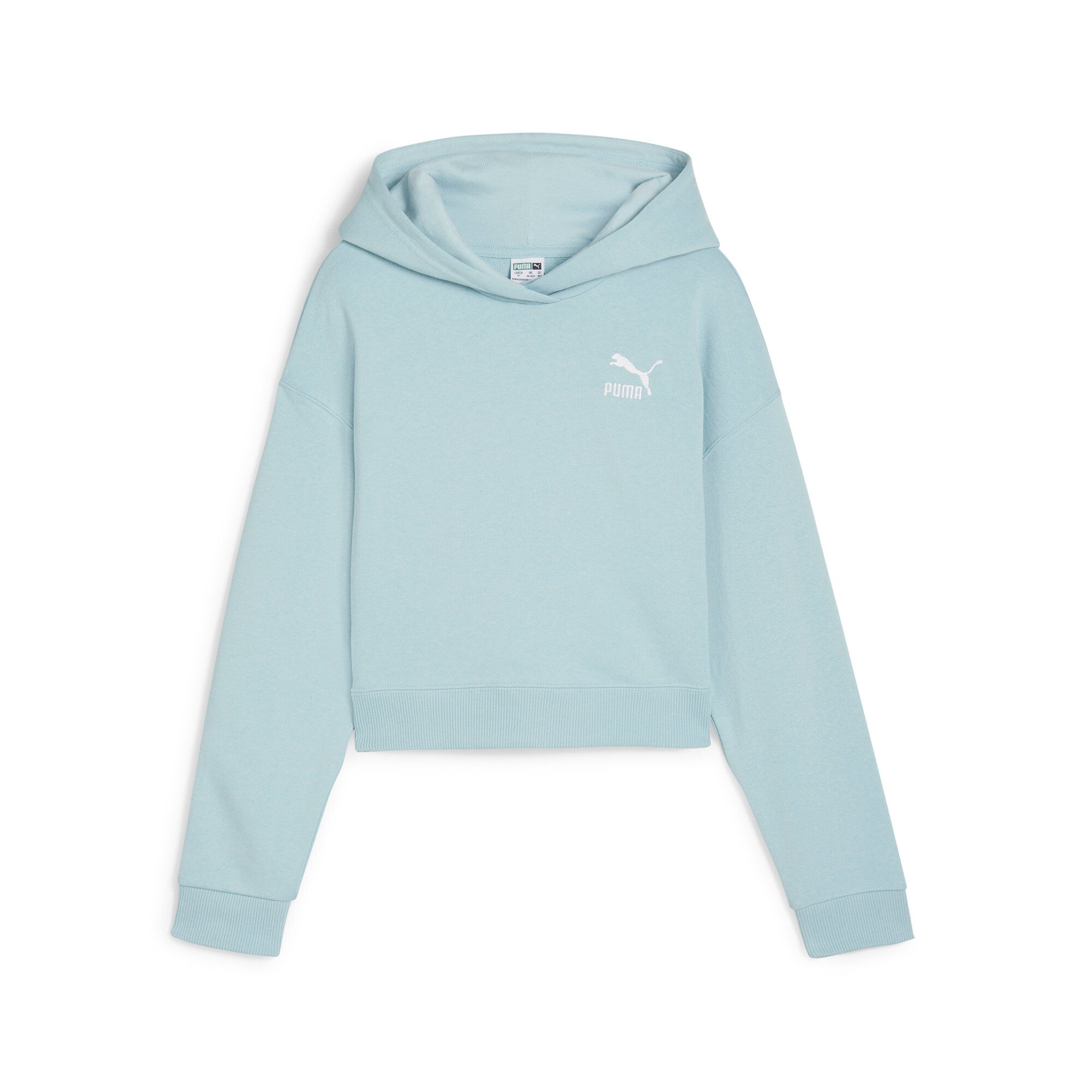 

Толстовка с капюшоном PUMA BETTER CLASSICS для девочек больших размеров, цвет turquoise surf