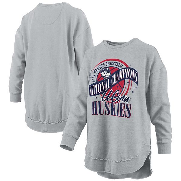

Свитшот-пончо melange Women's gray uconn huskies 2025 wbb national champions Pressbox