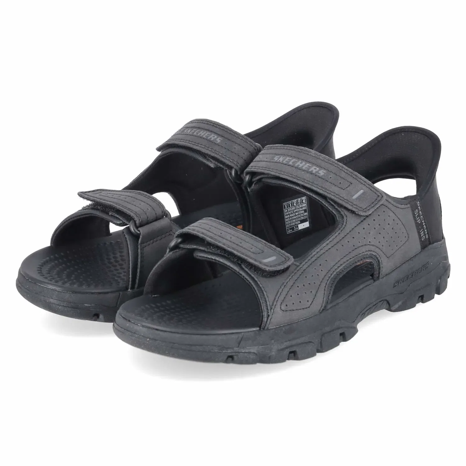 Трекинг-сандалии на кожаной подкладке Skechers, коричневый
