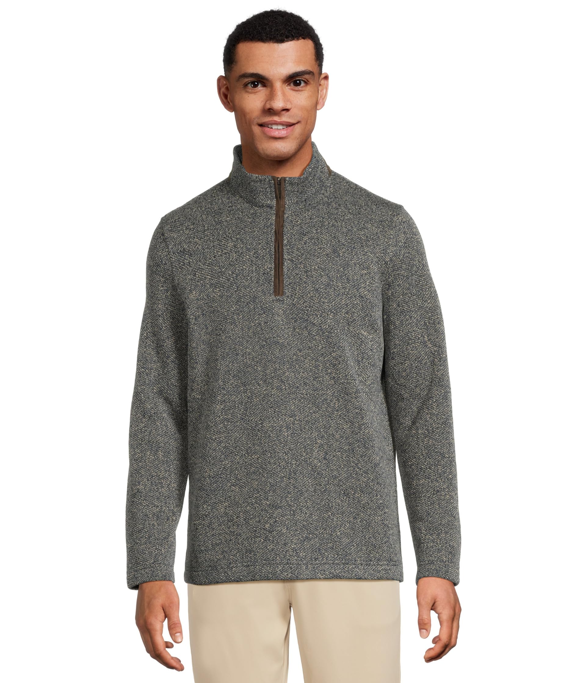 

Свитер Johnston & Murphy Marled Quarter-zip, цвет Gray/Navy