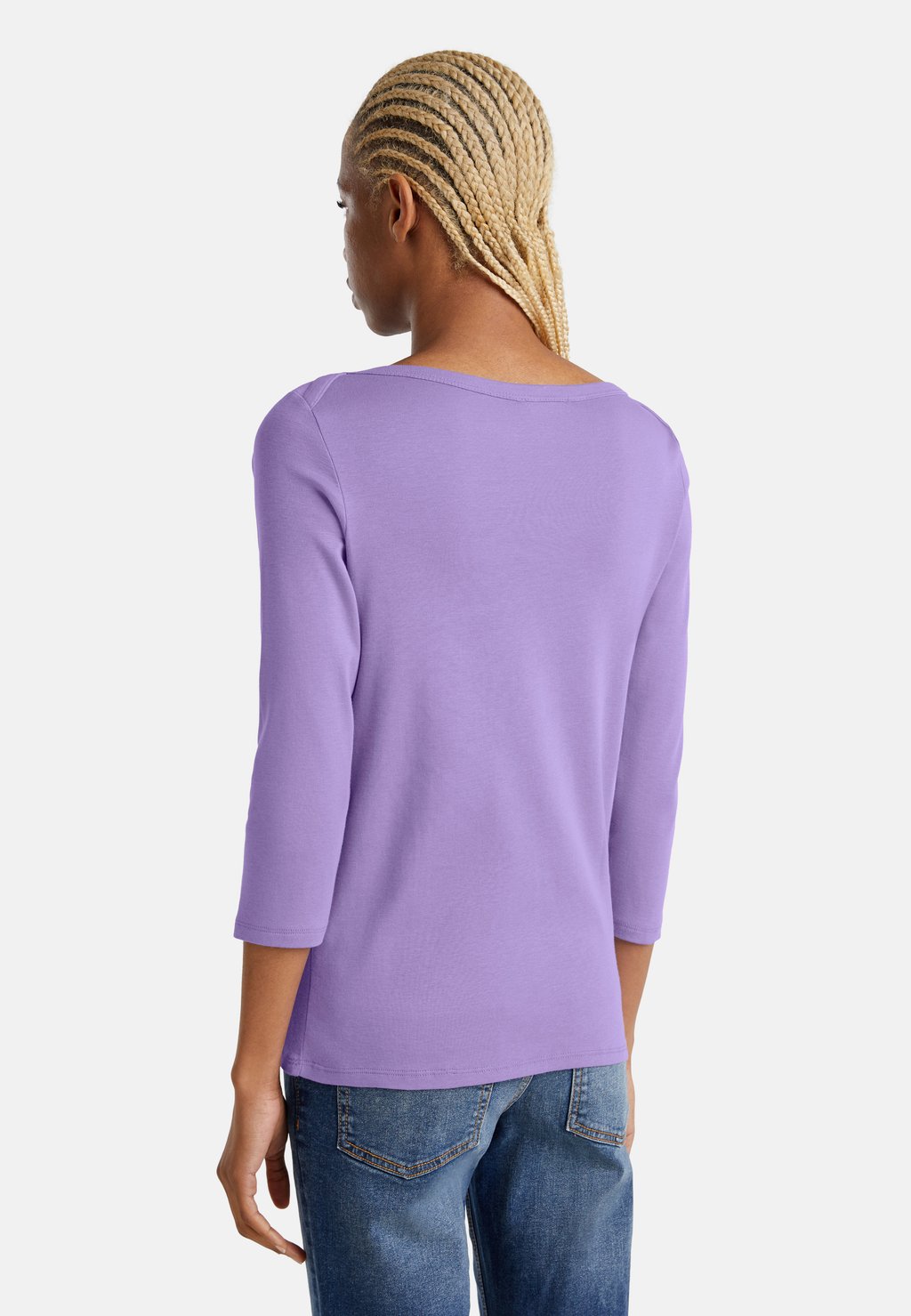 

Топ с длинными рукавами United Colors of Benetton, синий