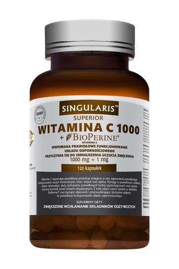

Singularis, Superior Витамин С 1000 + Биоперин, Добавка , 120 капсул