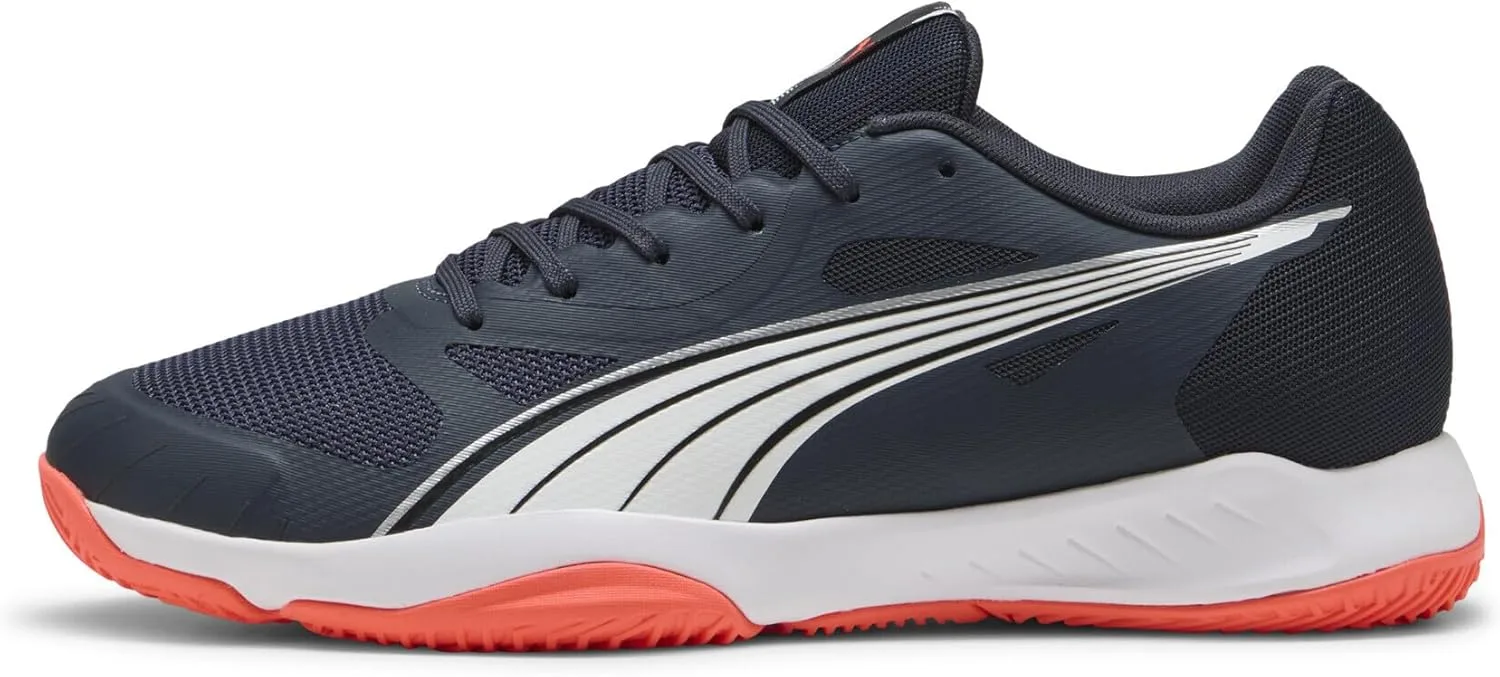 Кроссовки Puma Unisex Eliminate Turbo для игр в помещении, белый/красный — фото 3