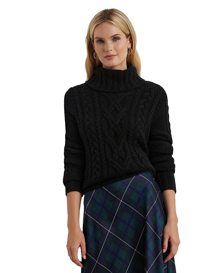 

Свитер с высоким воротником Lauren Ralph Lauren, черный