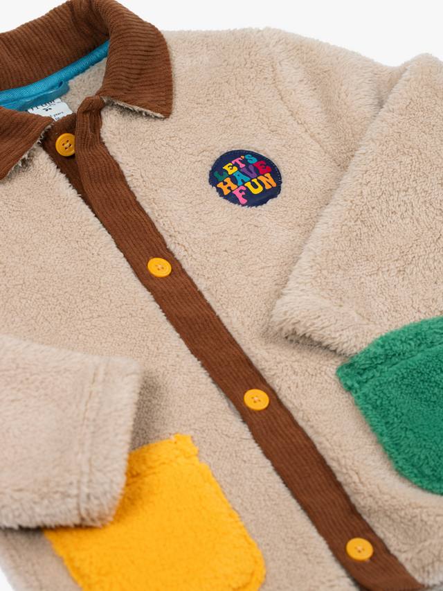 Детская уютная вельветовая куртка Frugi, Twig/Hotchpotch — фото 3