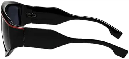 

Большие панк-солнцезащитные очки для женщин и мужчин, велосипедные солнцезащитные очки в стиле стимпанк, очки с защитой от УФ-излучения UV400 MTZJH, Black Orange