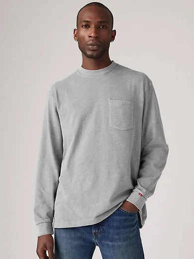 

Футболка с длинными рукавами и карманами Levi's, белый