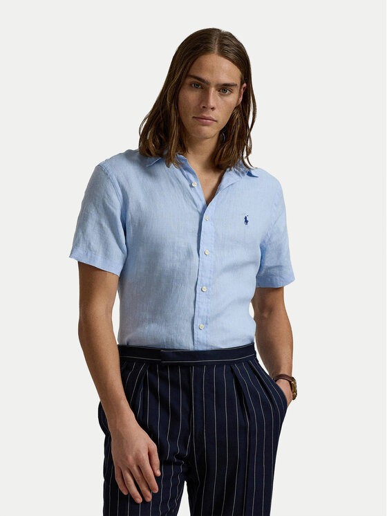 

Рубашка с индивидуальным пошивом 710968912005 Polo Ralph Lauren, голубой