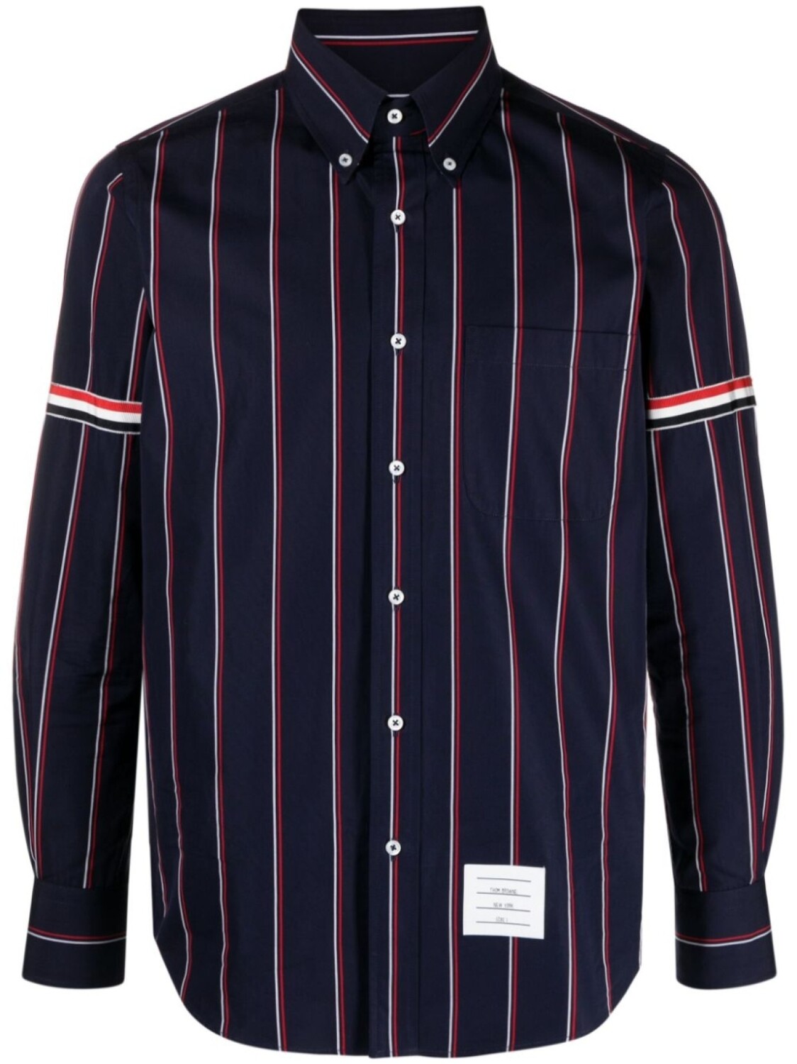 

Thom Browne рубашка в полоску, синий