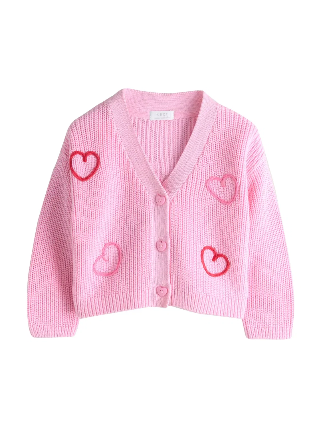Вязаный кардиган 'Love Bug' Next, Rose/Light Pink