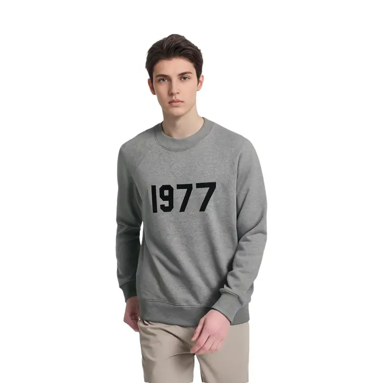 SS22 Толстовка унисекс темно-овсяная Fear Of God Essentials, серый — фото 3
