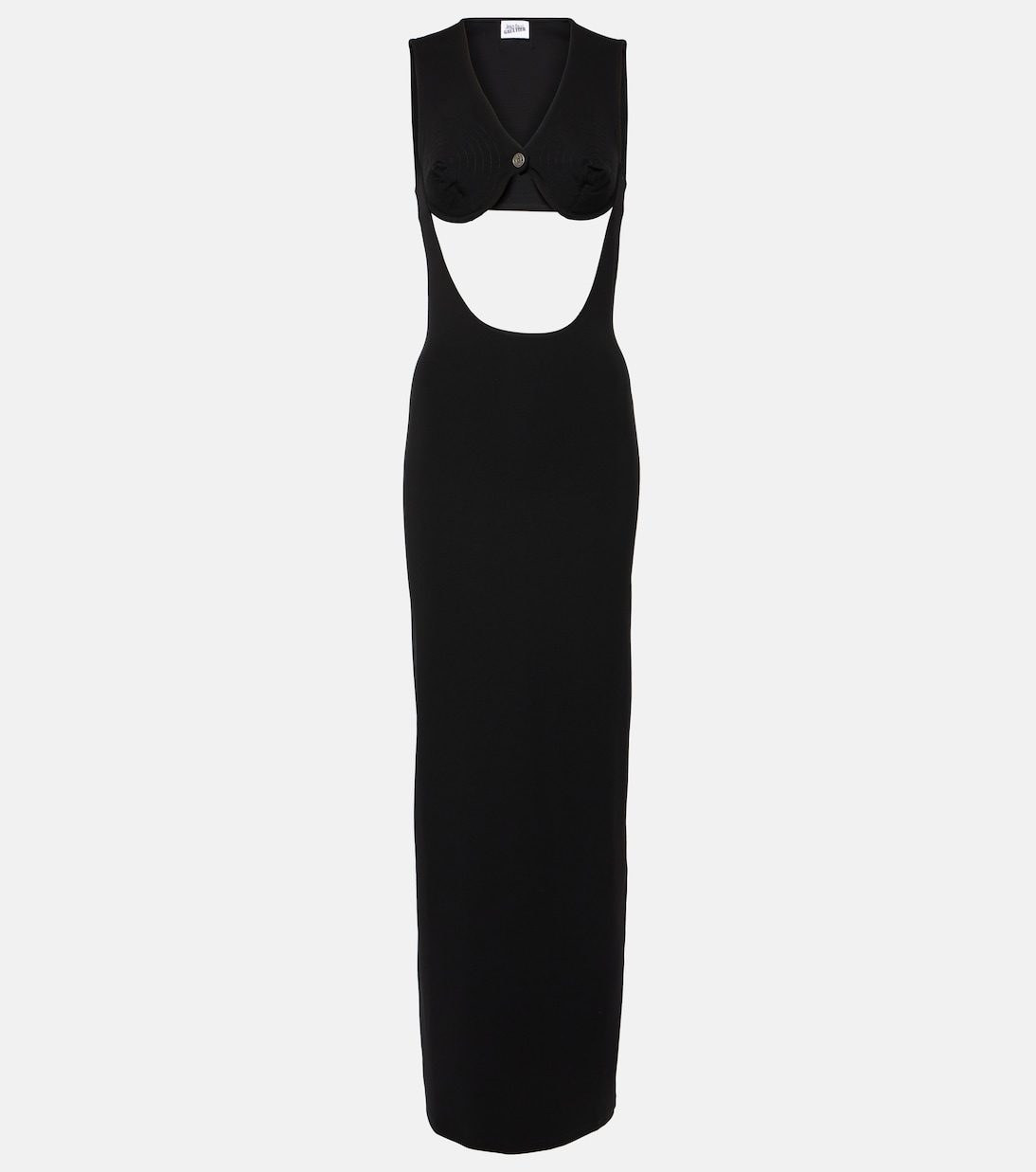 

Платье из джерси с вырезом Jean Paul Gaultier, черный