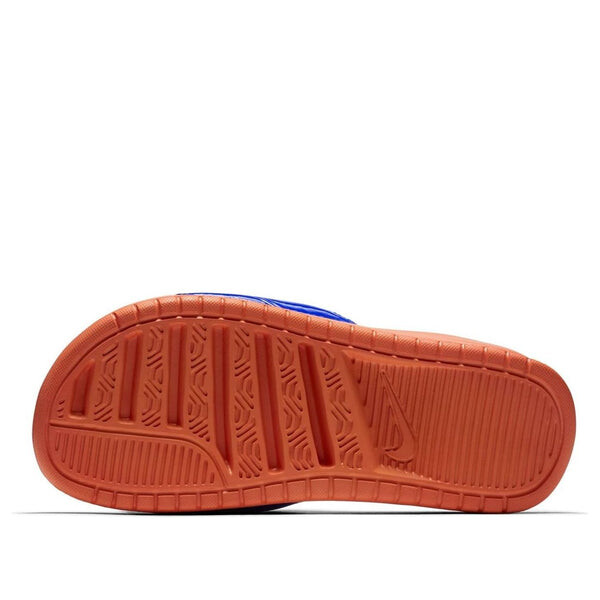Тапочки benassi slides 'vintage coral racer blue' Nike, красный — фото 4