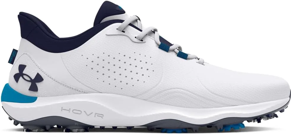 Мужские гольфтуфли Under Armour Drive Pro Wide, белый/синий — фото 4