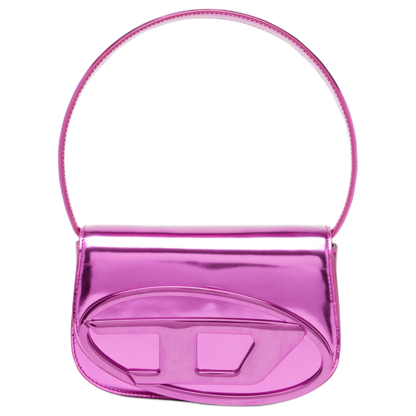 

DIESEL Кожаная сумка через плечо женская ярко-розовая